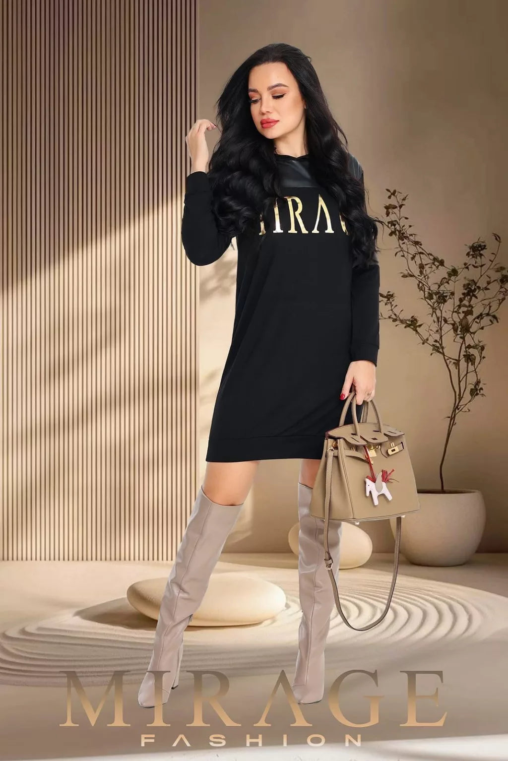 Mirage Idoll ruha, fekete