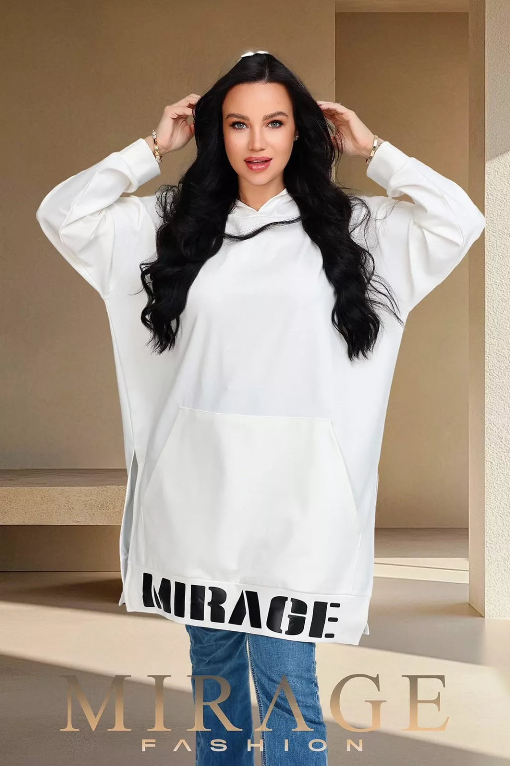 Mirage Ginger pulóver/tunika, fehér