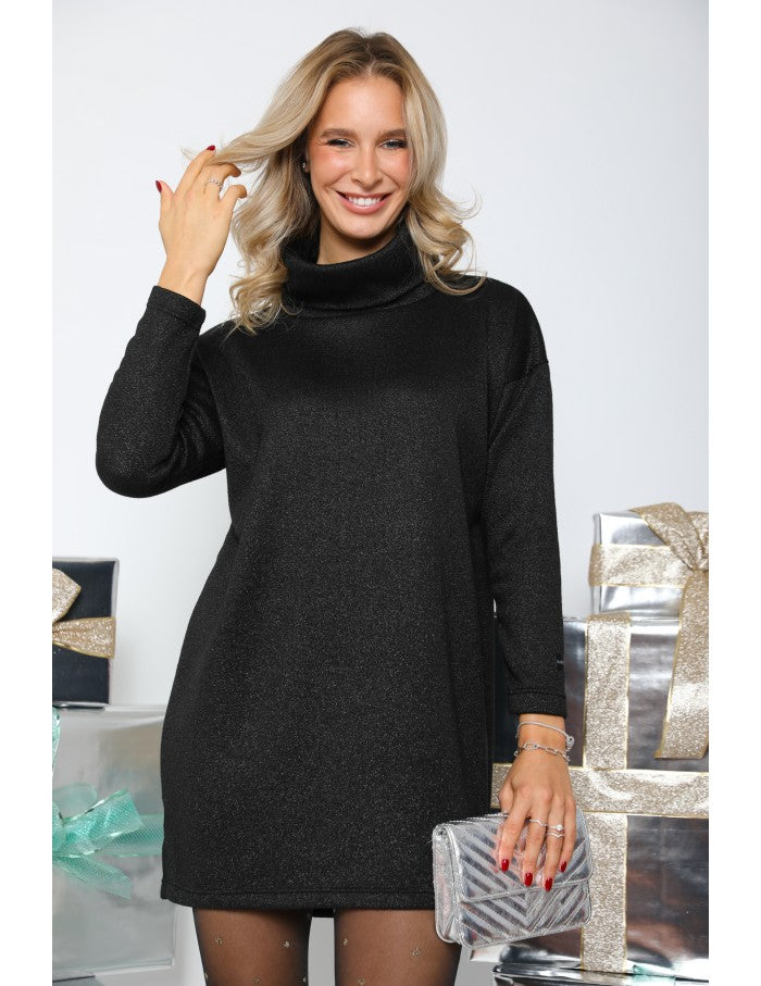 TEMERINA Kötött Ruha - Fekete