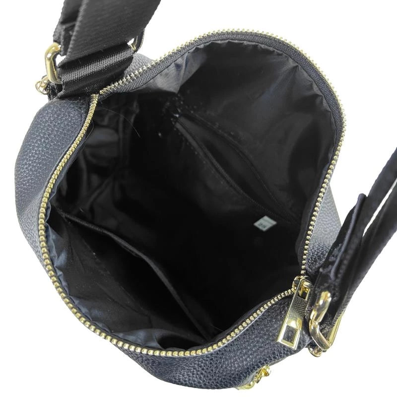 Zellia Női Válltáska/Hátizsáká Alakítható Fekete-Bordó