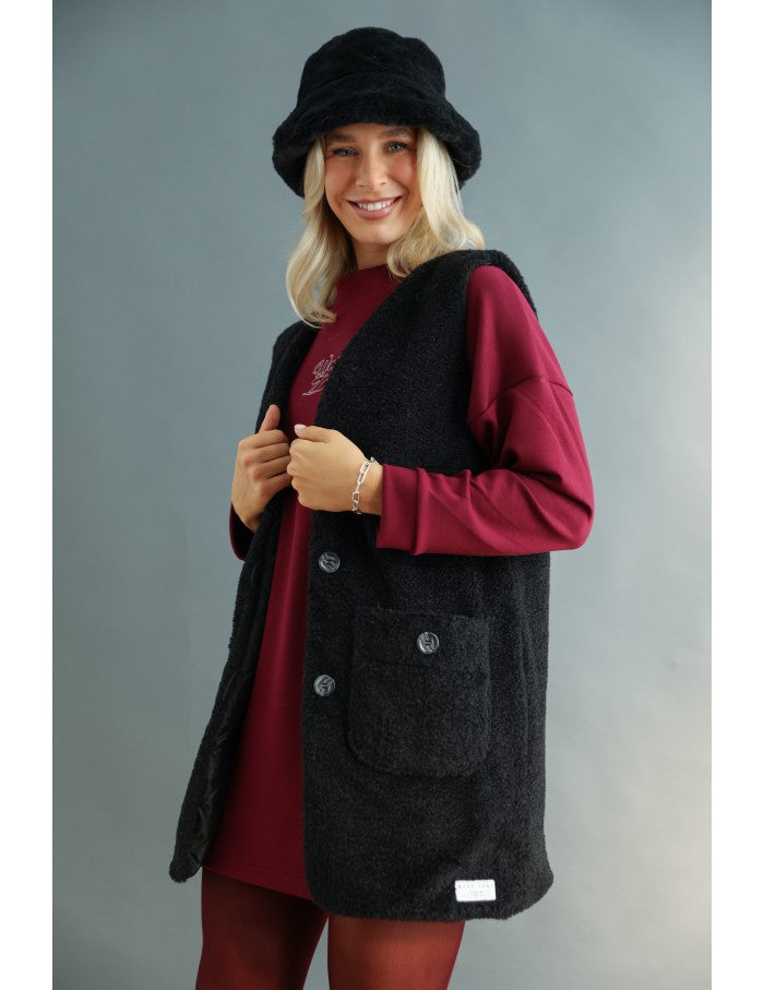 HERON Mellény - Fekete