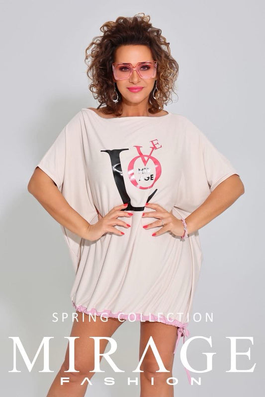 MIRAGE ENIGMA BŐ TUNIKA BEIGE/PÚDER