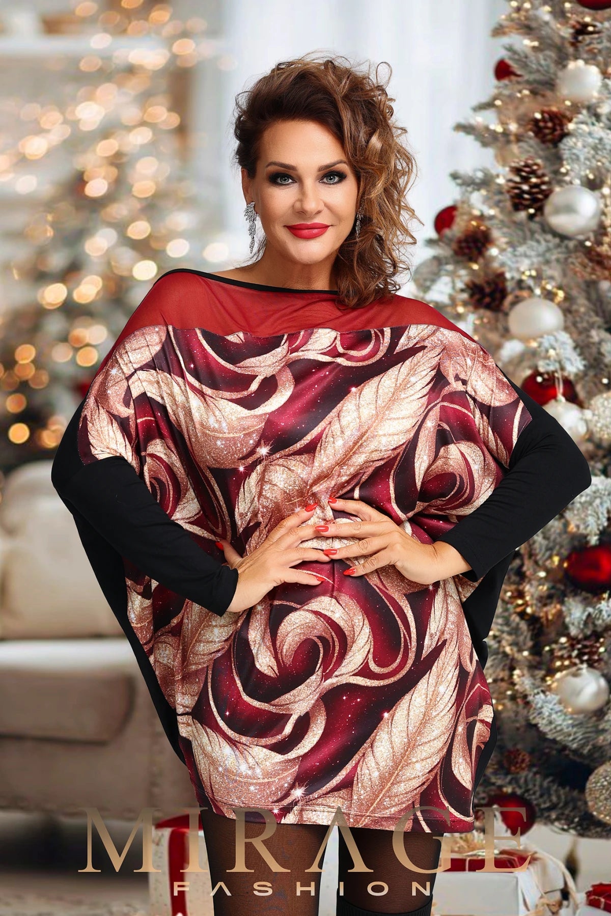 Debi Mirage tunika / mintás