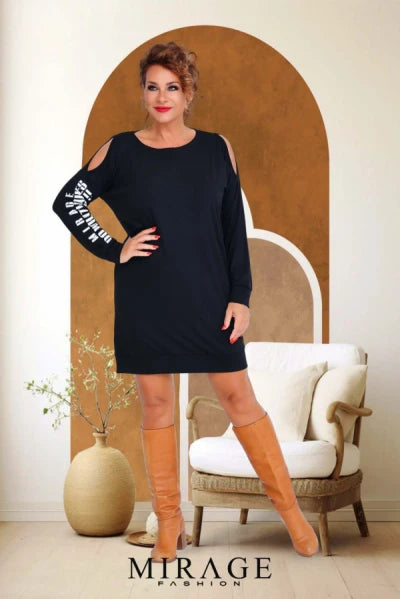 Galina Mirage ruha / fekete