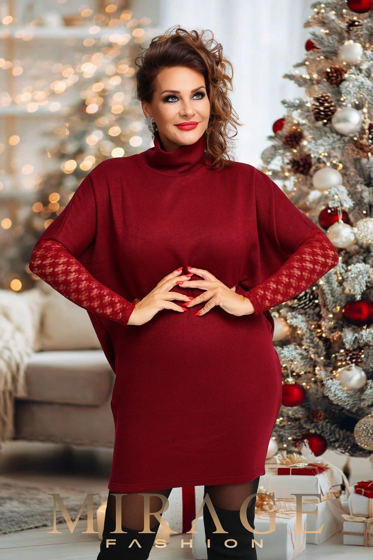 Illy Mirage ruha / bordó