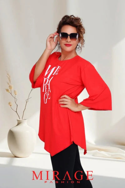Zhana Mirage tunika / piros